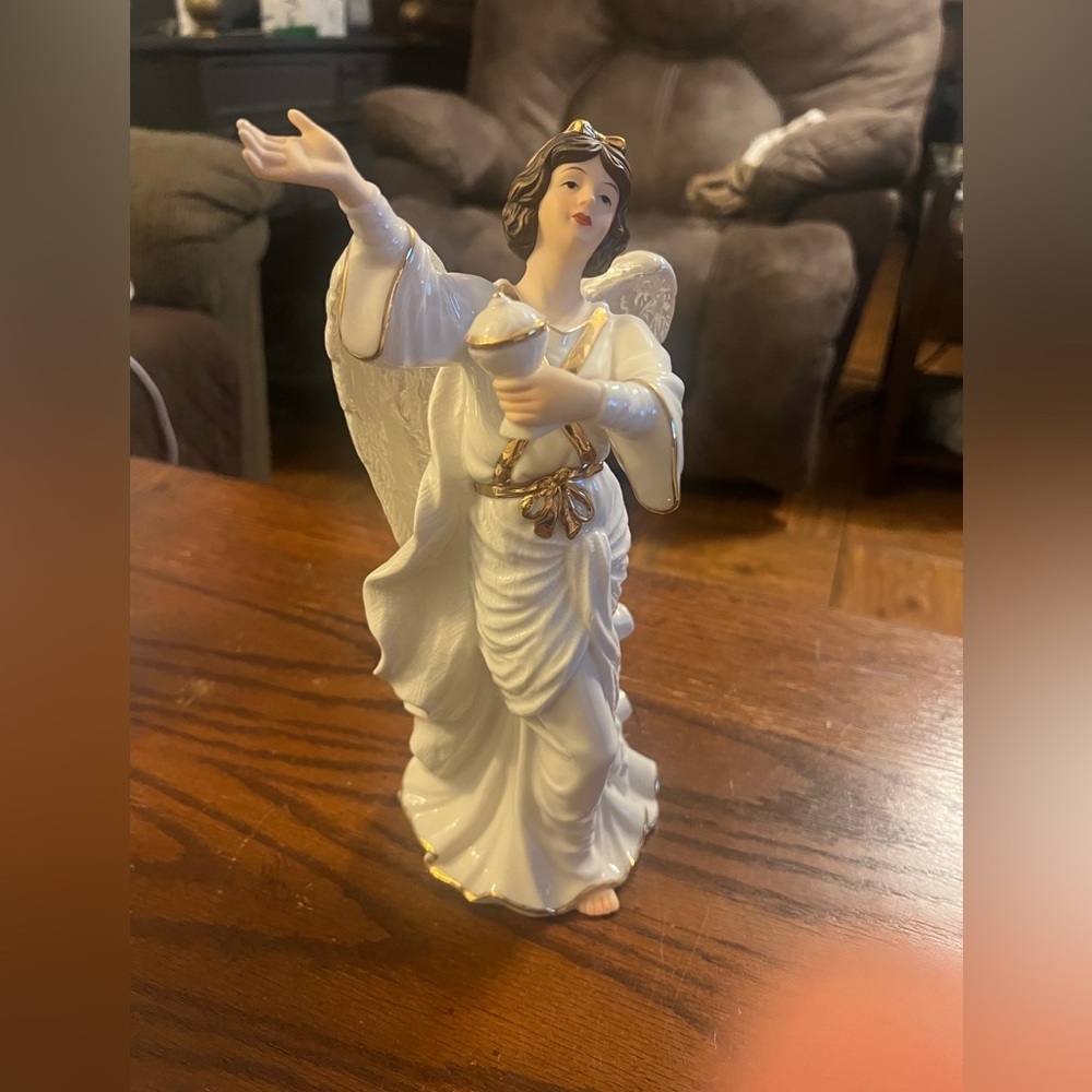 Elegant White Angel Figurine